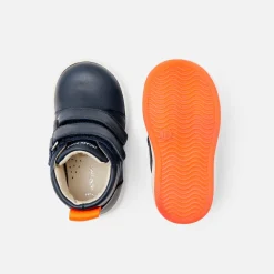 Jacadi Sneakers|Baby boy smooth leather sneakers Jacadi Navy
