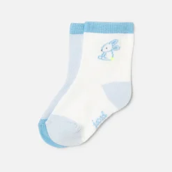 Jacadi Socks And Booties|Accessories|Baby boy socks duo Blue/Multicolour