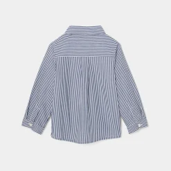 Jacadi Shirts|Baby boy striped shirt White/Blue