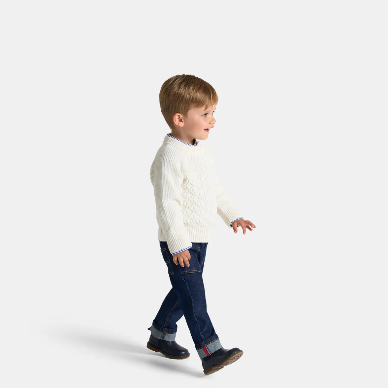Jacadi Sweaters, Sweatshirts And Cardigans|Baby boy sweater Jacadi soft white