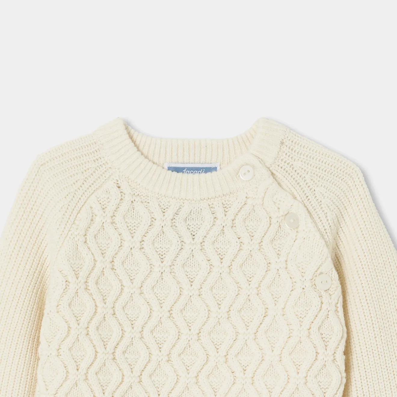 Jacadi Sweaters, Sweatshirts And Cardigans|Baby boy sweater Jacadi soft white