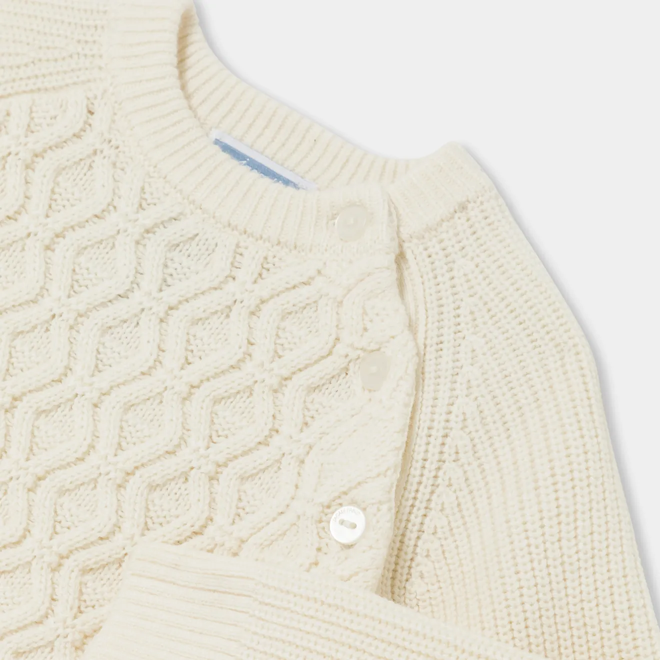 Jacadi Sweaters, Sweatshirts And Cardigans|Baby boy sweater Jacadi soft white