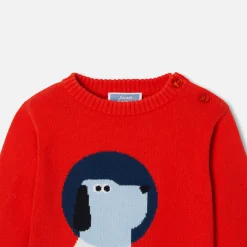 Jacadi Sweaters, Sweatshirts And Cardigans|Baby boy sweater Bright red