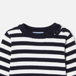 Jacadi Sweaters, Sweatshirts And Cardigans|Baby boy sweater Navy/White