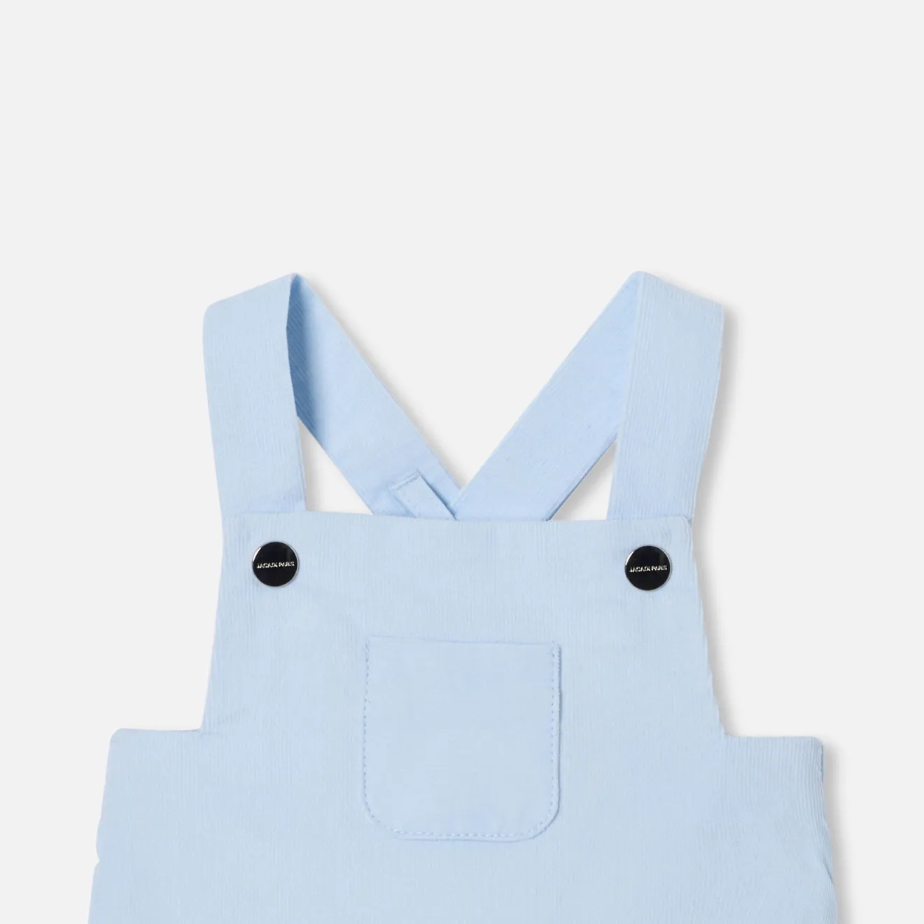 Jacadi Bloomers, Overalls And Sets|Baby boy velour overalls Pale blue