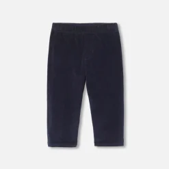 Jacadi Pants And Shorts|Baby boy velour pants Jacadi Navy