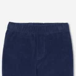 Jacadi Pants And Shorts|Baby boy velour pants Navy blue