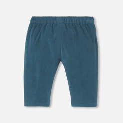 Jacadi Pants, Leggings And Shorts|Baby boy velour trousers Petrol blue