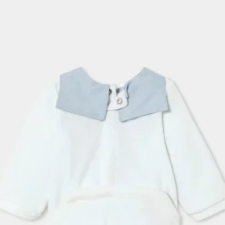 Jacadi Pajamas|Baby boy velvet pajamas Jacadi White
