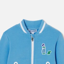 Jacadi Sweaters, Sweatshirts And Cardigans|Baby boy zip-up sweatshirt Light blue