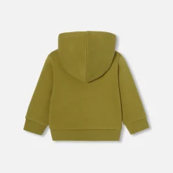 Jacadi Sweaters, Sweatshirts And Cardigans|Baby boy zip-up sweatshirt Foliage green