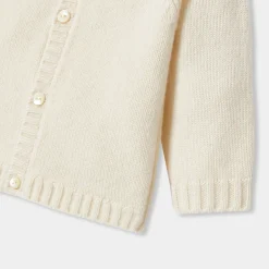 Jacadi Jumpers, Sweatshirts And Cardigans|Baby cashmere cardigan Jacadi soft white