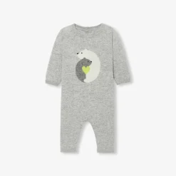 Jacadi Bloomers, Overalls And Sets|Baby cashmere jumpsuit Grey/Multicolour