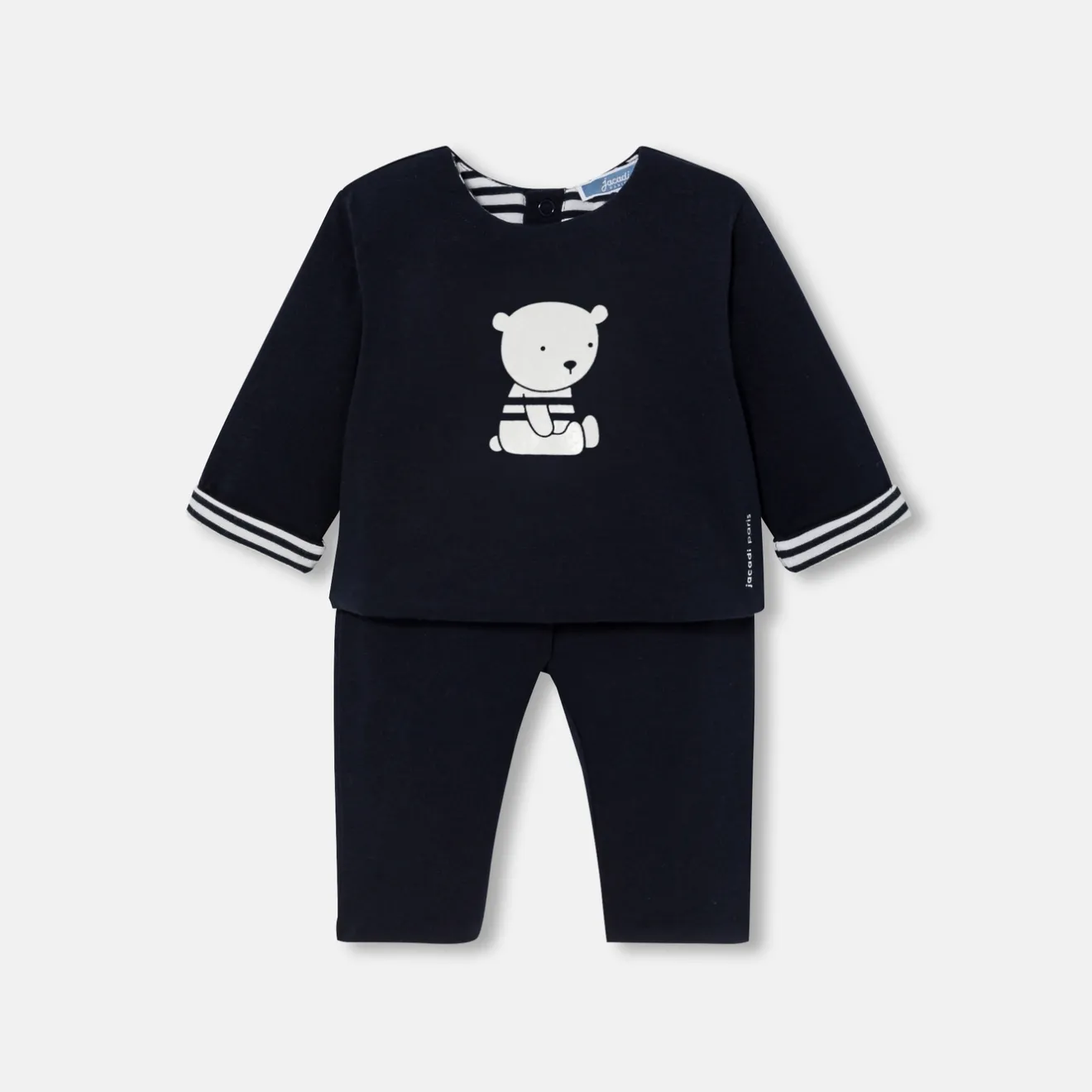 Jacadi Bloomers, Overalls And Sets|Baby comfort set Navy/Cream