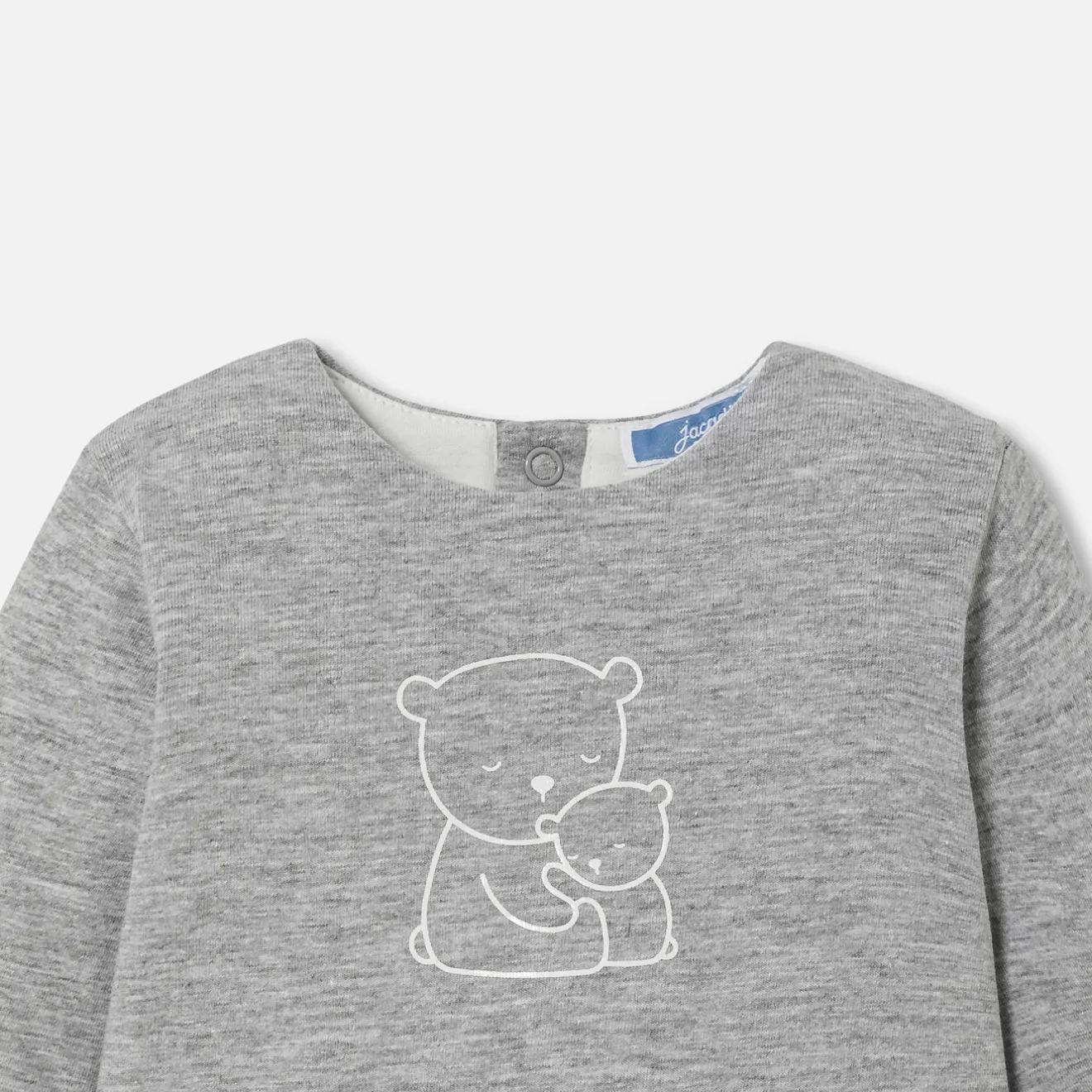 Jacadi Bloomers, Overalls And Sets|Baby comfort set in jersey Jacadi light Heather Grey
