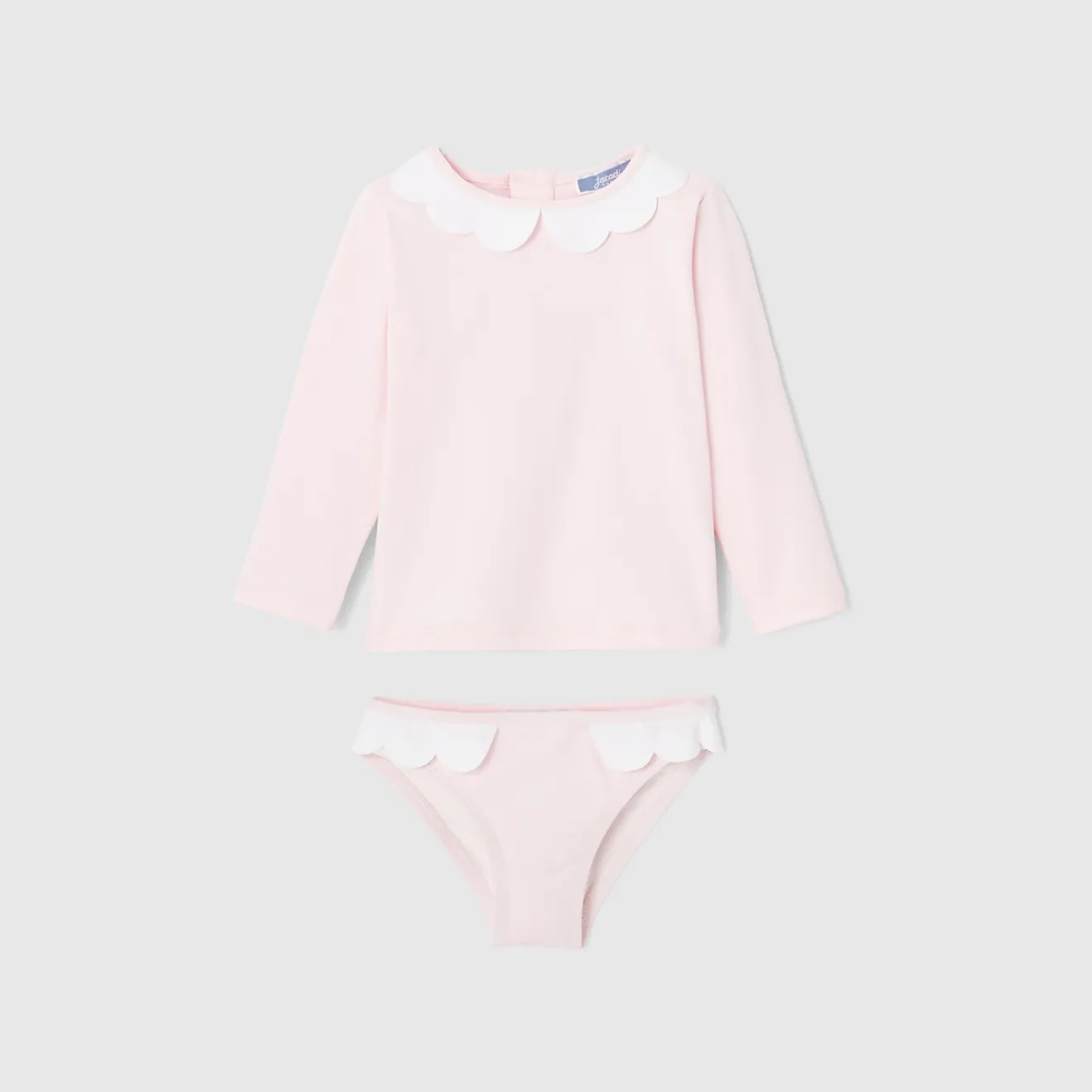 Jacadi Swimwear|Swimwear|Baby girl anti-UV swimsuit Jacadi pale Pink