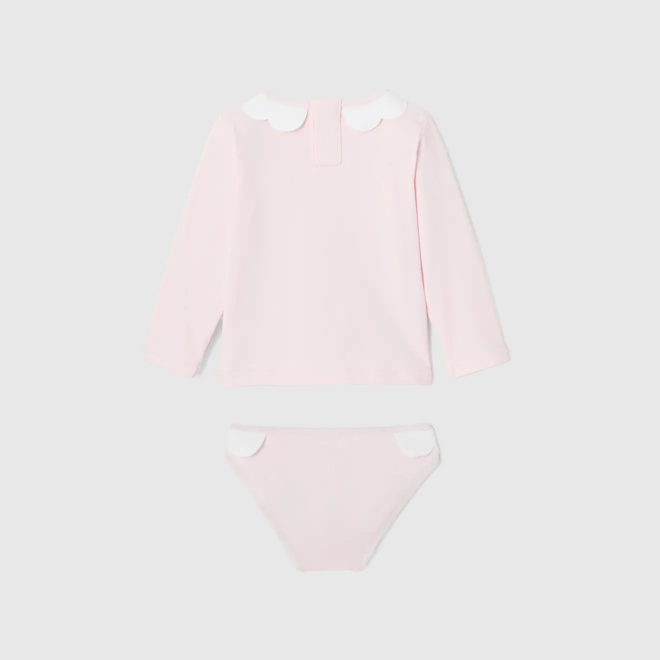 Jacadi Swimwear|Swimwear|Baby girl anti-UV swimsuit Jacadi pale Pink