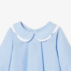 Jacadi Blouses|Baby girl blouse in cotton fil à fil Blue/White
