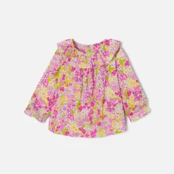 Jacadi Blouses|Baby girl blouse in Liberty fabric White/Multicolour