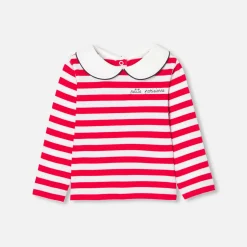Jacadi Polos And T-Shirts|Baby girl Breton tee White/Red