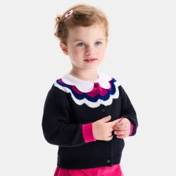 Jacadi Cardigans, Sweaters And Sweatshirts|Baby girl cardigan Navy/Multicolour