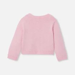 Jacadi Cardigans, Sweaters And Sweatshirts|Baby girl cardigan Heather Pink