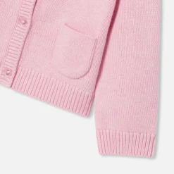 Jacadi Cardigans, Sweaters And Sweatshirts|Baby girl cardigan Heather Pink