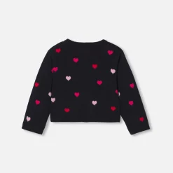 Jacadi Cardigans, Sweaters And Sweatshirts|Baby girl cardigan Navy/Multicolour