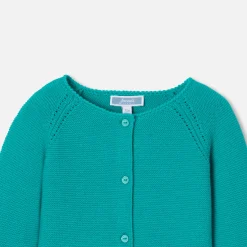 Jacadi Cardigans, Sweaters And Sweatshirts|Baby girl cardigan Emerald green