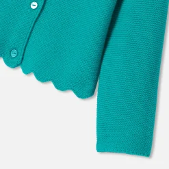 Jacadi Cardigans, Sweaters And Sweatshirts|Baby girl cardigan Emerald green
