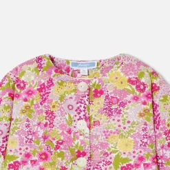 Jacadi Jumpers, Sweatshirts And Cardigans|Baby girl cardigan in Liberty fabric Pink/Multicolour