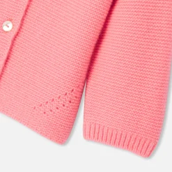 Jacadi Jumpers, Sweatshirts And Cardigans|Baby girl cashmere cardigan Indian pink