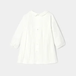 Jacadi Dresses|Baby girl ceremony dress Jacadi soft white