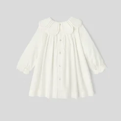 Jacadi Dresses|Baby girl ceremony dress Jacadi soft white