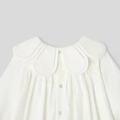 Jacadi Dresses|Baby girl ceremony dress Jacadi soft white