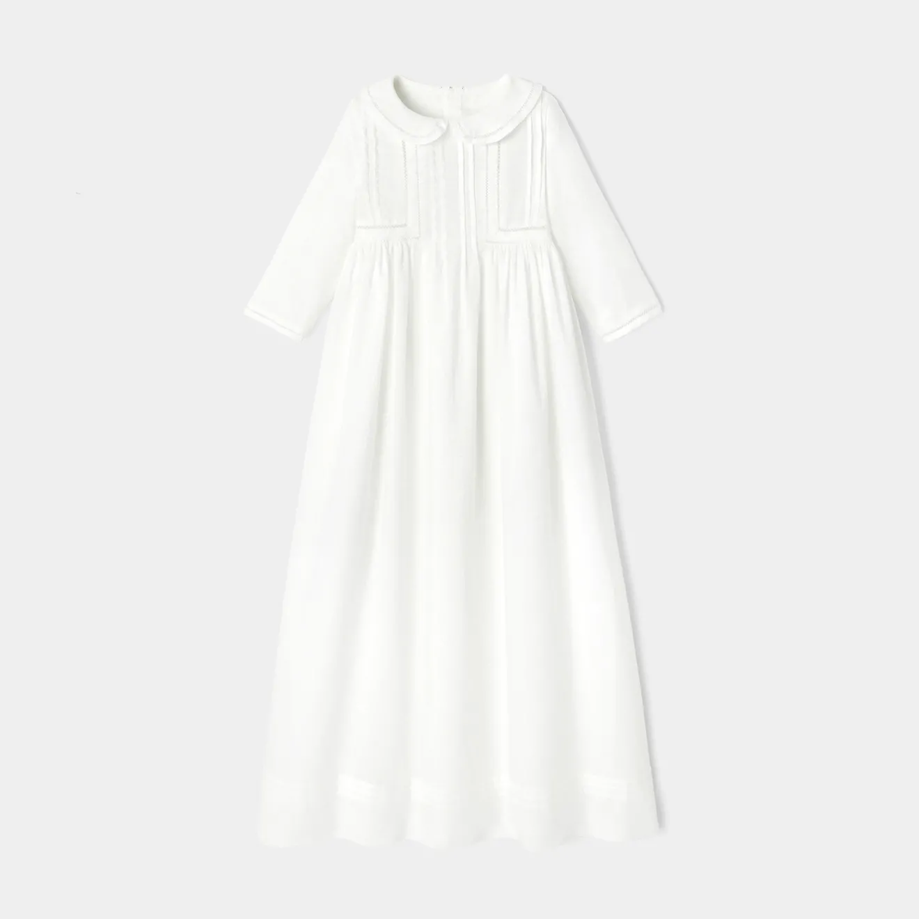 Jacadi Dresses|Baby girl ceremony long dress Jacadi White