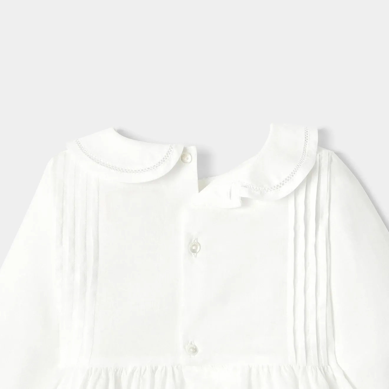 Jacadi Dresses|Baby girl ceremony long dress Jacadi White