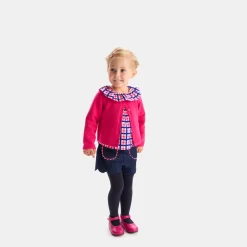 Jacadi Blouses|Baby girl checked blouse White/Multicolour
