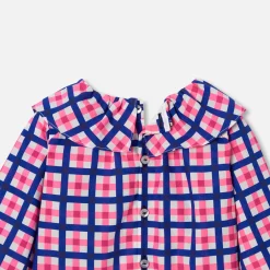 Jacadi Blouses|Baby girl checked blouse White/Multicolour