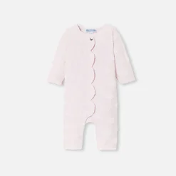Jacadi Bloomers, Overalls And Sets|Baby girl cloud jumpsuit Jacadi pale Pink