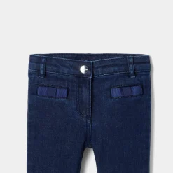 Jacadi Pants And Shorts|Baby girl comfort jeans Denim blue