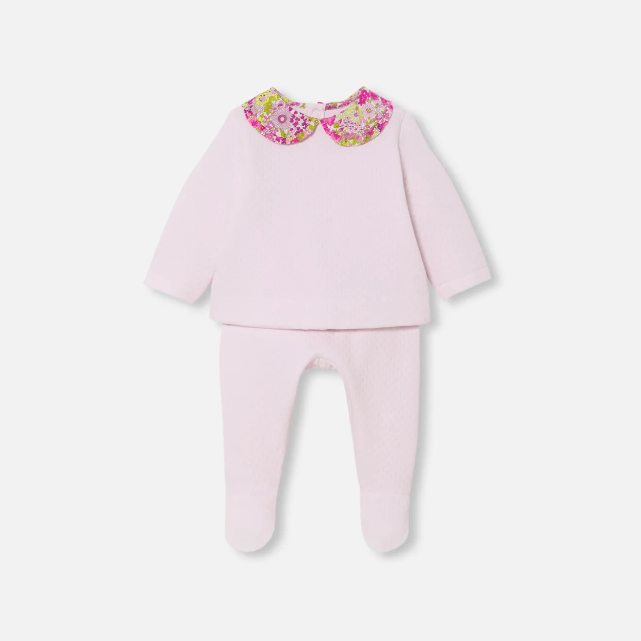 Jacadi Bloomers, Overalls And Sets|Baby girl comfort set Jacadi pale Pink