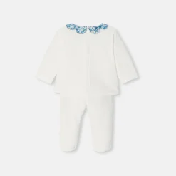 Jacadi Bloomers, Overalls And Sets|Baby girl comfort set Jacadi soft white