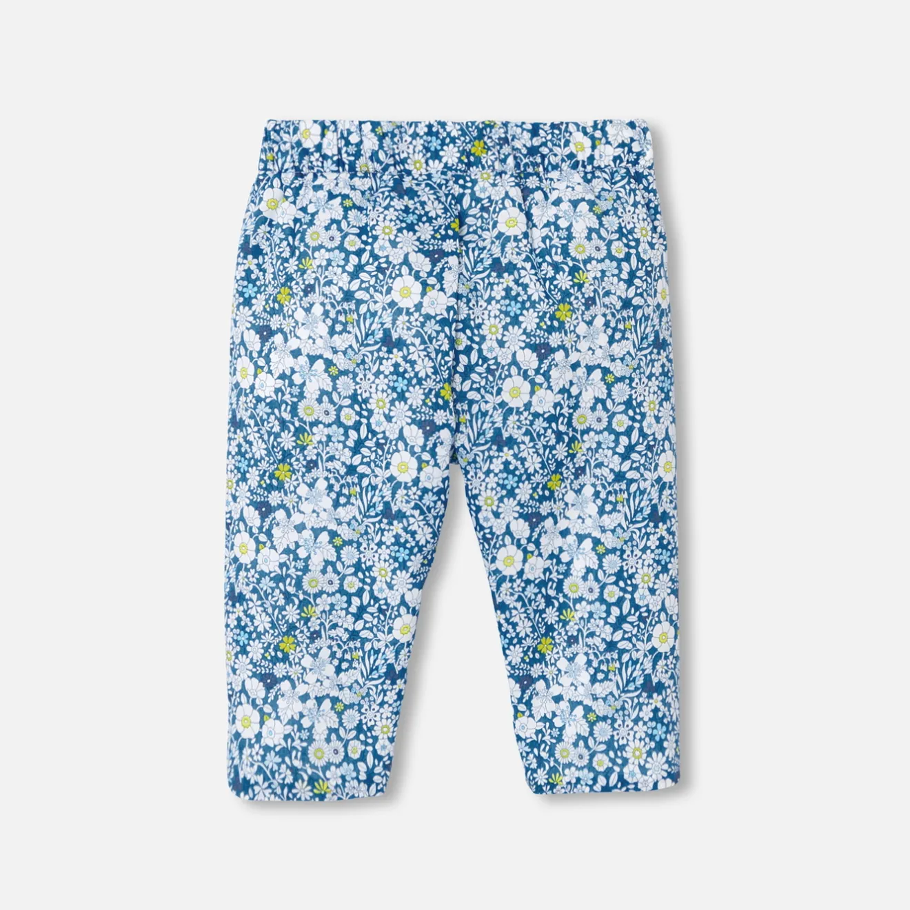 Jacadi Pants, Leggings And Shorts|Baby girl comfort trousers in Liberty fabric Blue/Multicolour