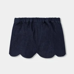 Jacadi Pants And Shorts|Baby girl denim shorts Dark Denim