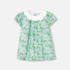 Jacadi Dresses|Baby girl dress in Liberty fabric White/Multicolour