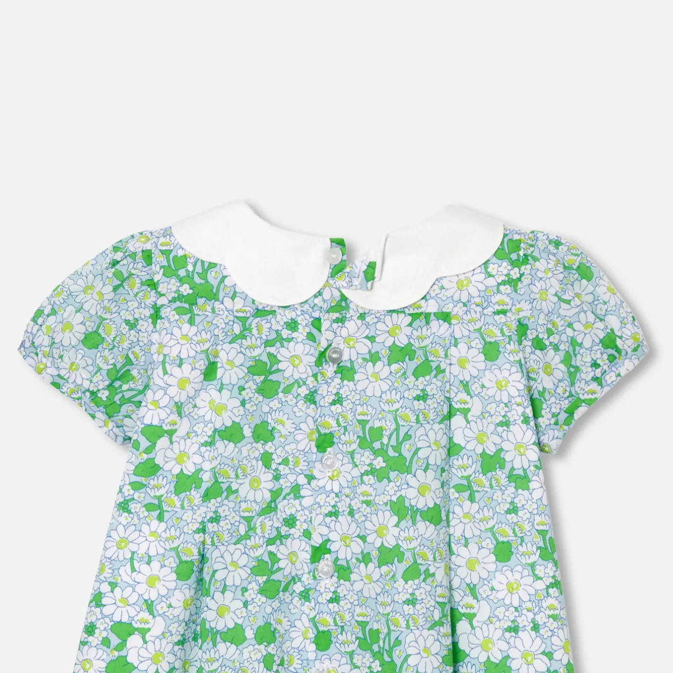 Jacadi Dresses|Baby girl dress in Liberty fabric White/Multicolour