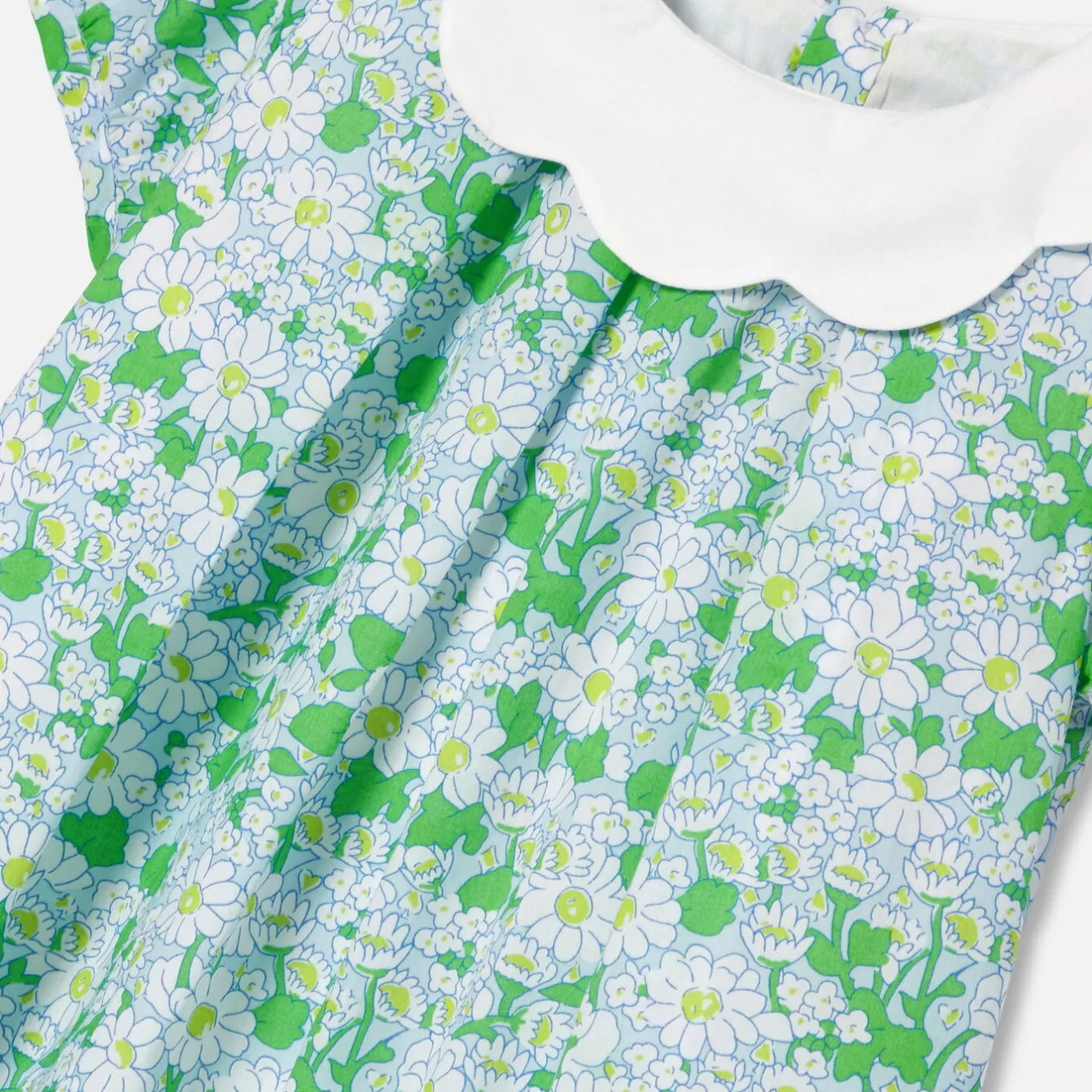 Jacadi Dresses|Baby girl dress in Liberty fabric White/Multicolour