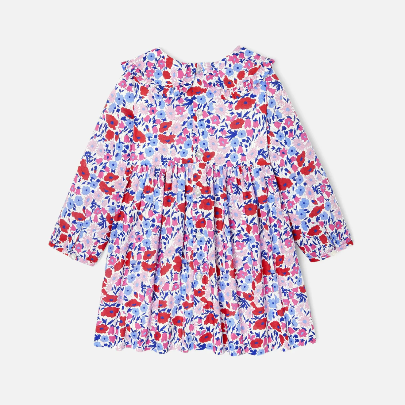 Jacadi Dresses|Baby girl dress in Liberty fabric White/Multicolour