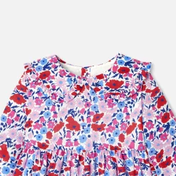 Jacadi Dresses|Baby girl dress in Liberty fabric White/Multicolour